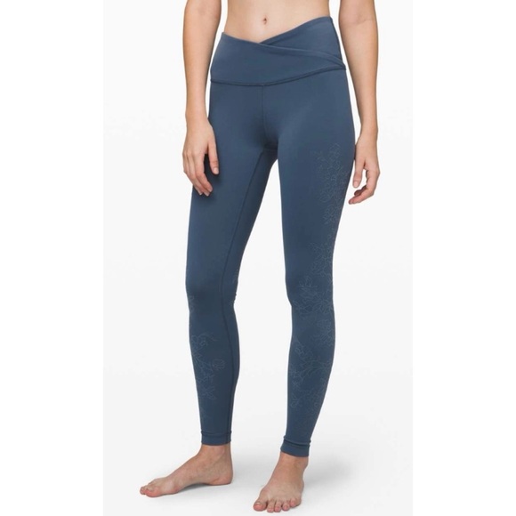 LULULEMON Code Blue Always On High Rise Leggings 28” - Picture 1 of 8